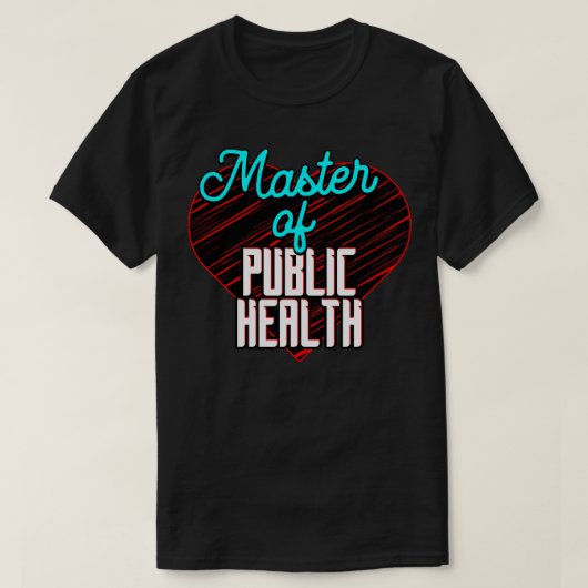 Master in de Volksgezondheid T-shirt (Design voorkant)