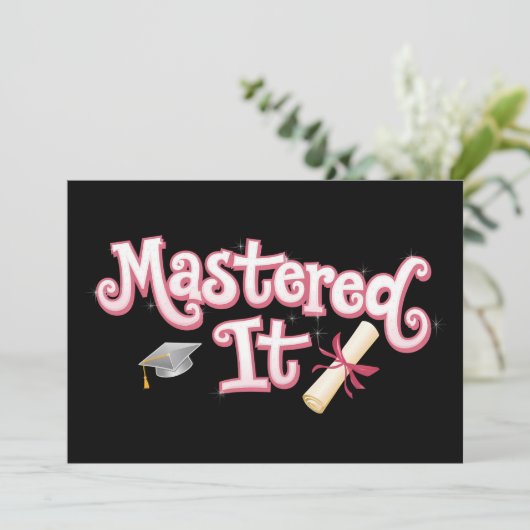 Master in IT-Afstuderen Master's Degree Afstuderen Kaart (Staand voorkant)