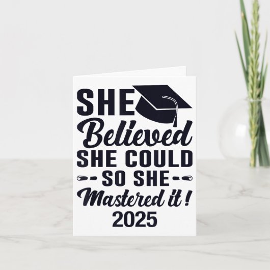 Master IT 2025 Masters Degree Afstuderen Afgestude Kaart (Voorkant)