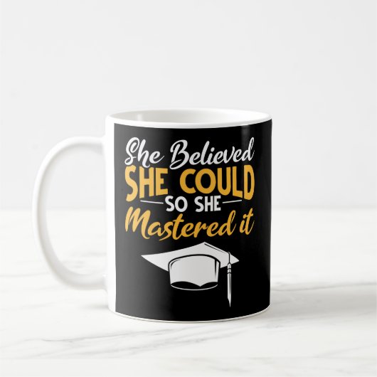 Master IT Master Afstuderen Masters Degree Ze M Koffiemok (Links)