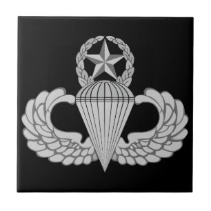 Master Jump/Parachutist Wings Tegeltje