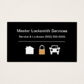 Master Locksmith Cartes de visite professionnels (Devant)