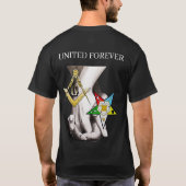 Master Mason / Eastern Star T-shirt (Achterkant)