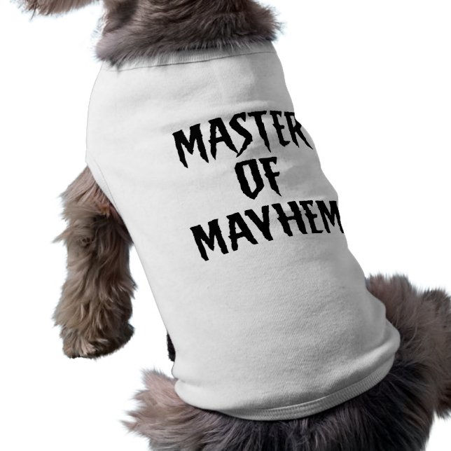 Master Mayhem - Pet T-shirt (Achterkant)