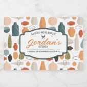 Master Meal Maker Voedselcontainer Etiket (Enkel label)