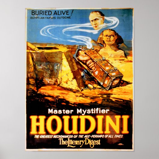 Master mystifier Houdini Rare Poster (Voorkant)