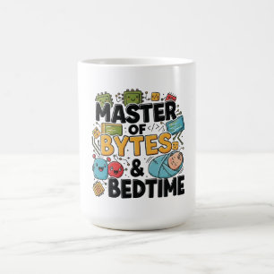 Master of Bytes en SlaapTijd Papa T-Shirt Koffiemok
