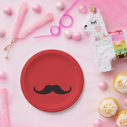 Master of Disguise Mustache | Papieren Bord | Rood (Feest)