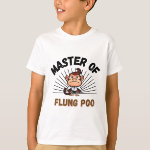 Master of Flung Poo Funny Martial Arts Pun T-shirt