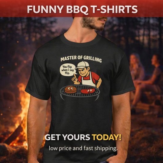Master of Grilling | Funny BBQ T-shirt