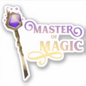 Master of Magic Wizard Sticker (Voorkant)