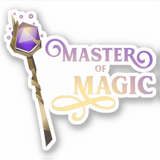 Master of Magic Wizard Sticker (Voorkant)