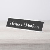 Master of Minions Bureau Naambordje (Voorkant)