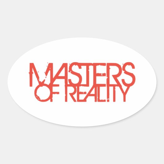 Master of Reality album Ovale Sticker (Voorkant)