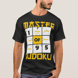 Master of Sudoku Sudoku Champion Wiskunde spel Jok T-shirt