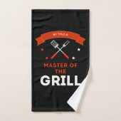 Master of the Grill witziger Spruch zum BBQ Handdoek (Handdoek)