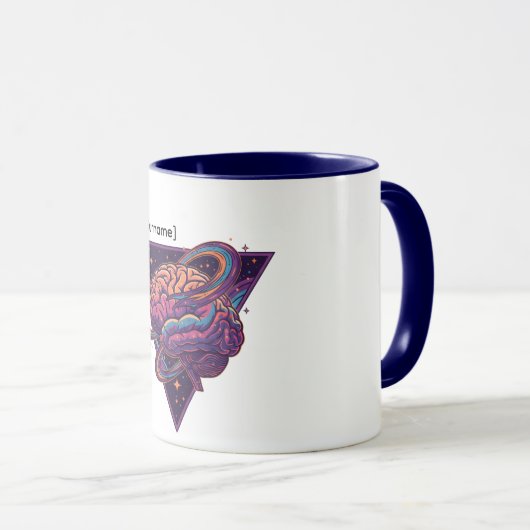 Master of the Mind - Personalized Dr. [Name] Mug (Devant droit)