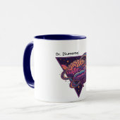 Master of the Mind - Personalized Dr. [Name] Mug (Devant gauche)