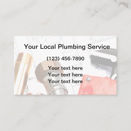 Master Plumber Cartes de visite (Devant)