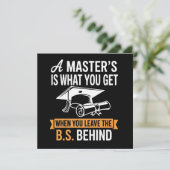 Master’s Degree MBA Masters Degree Graduation  Kaart (Staand voorkant)