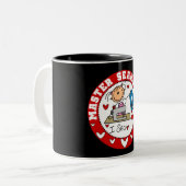 Master Seamstress Tweekleurige Koffiemok (Voorkant links)