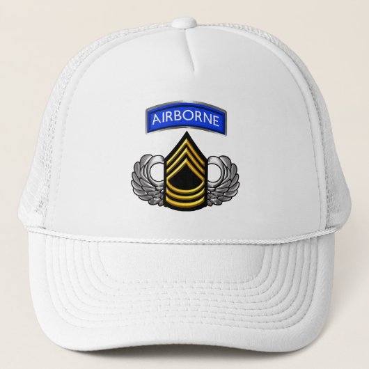 Master Sergeant MSG Airborne Trucker Pet (Voorkant)
