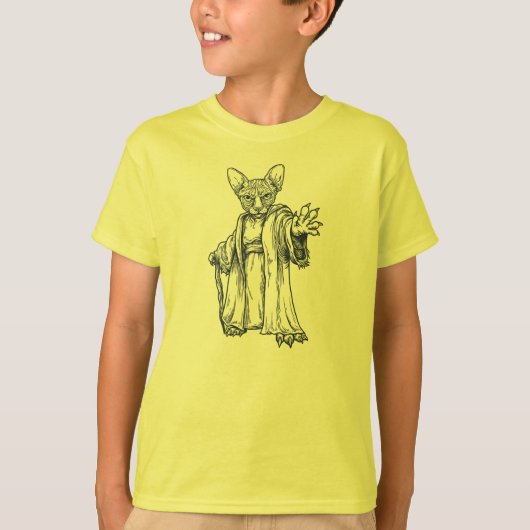 Master Sphynx Lineart - Kinder T-shirt (Voorkant)