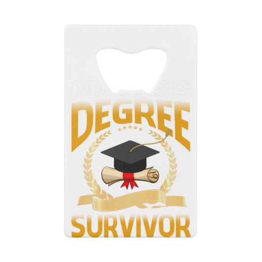 Master Survivor Funny Graduation T-shirt (Devant)
