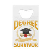 Master Survivor Funny Graduation T-shirt (Dos)