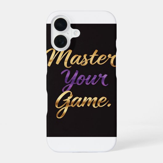 Master uw spel iPhone 16 hoesje (Achterkant)