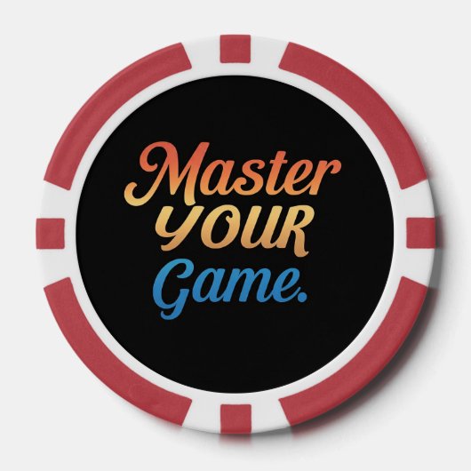 Master uw spel poker chips (Voorkant)