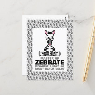 Master van Zebraat, Zebra Briefkaart