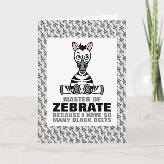 Master van Zebraat, Zebra Kaart (Voorkant)