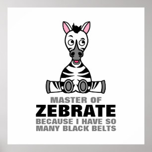 Master van Zebraat, Zebra Poster