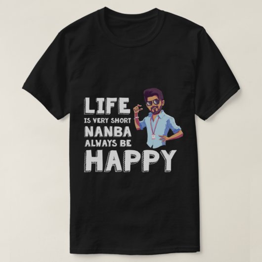 Master Vijay - Always be happy    T-shirt (Design voorkant)