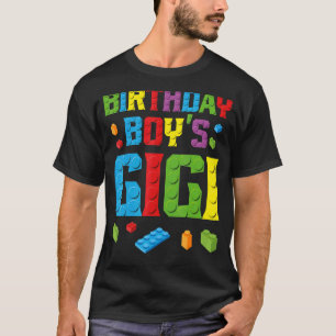 Masterbouwer Birthday Boy's Gigi Building Bricks T-shirt