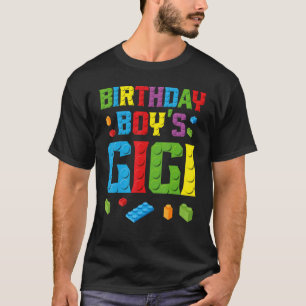 Masterbouwer Birthday Boy's Gigi Building Bricks T-shirt
