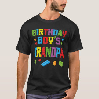 Masterbouwer Birthday Boy's Grandpa Building Bri T-shirt