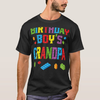 Masterbouwer Birthday Boy's Grandpa Building Bri T-shirt