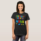 Masterbouwer Birthday Boy's Mama Building Bricks T-shirt (Voorkant volledig)