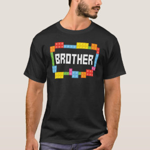 Masterbouwer Brother Bricks Blocks Building Fami T-shirt