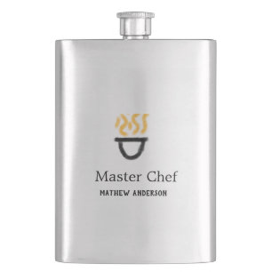 Masterchef voeg naam toe zwarte pan gele rook flacon