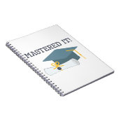 Masterd it Funny Afstuderen Gift Masters Degree Notitieboek (Rechterzijde)