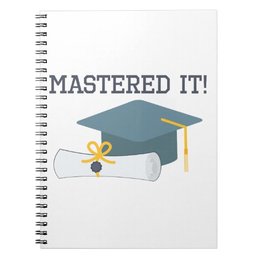 Masterd it Funny Afstuderen Gift Masters Degree Notitieboek (Voorkant)