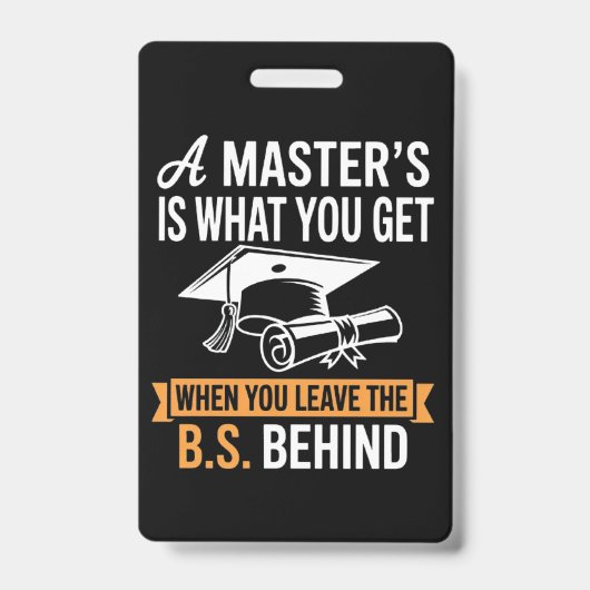 Masterdiploma MBA Masterdiploma Afstuderen  Badge (Voorzijde)