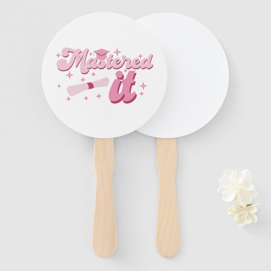 Masterdoctoraat Afstuderen MBA-Afstuderen Handwaaier (Voorkant en achterkant)