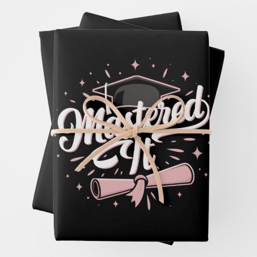 Masterdoctoraat Afstuderen MBA-Afstuderen Inpakpapier Vel (In situ)