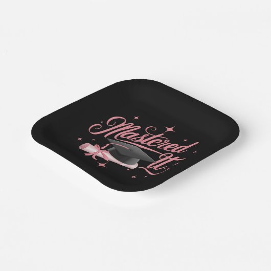 Masterdoctoraat Afstuderen MBA-Afstuderen Papieren Bordje (Gebogen)