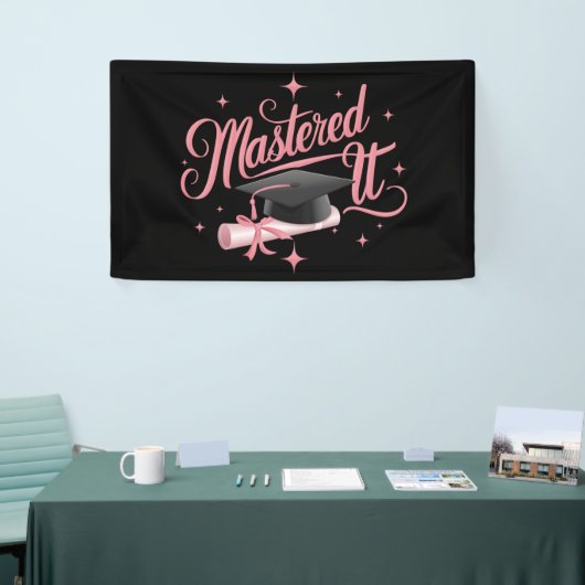 Masterdoctoraat Afstuderen MBA-Afstuderen Spandoek (Beurs)