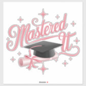 Masterdoctoraat Afstuderen MBA-Afstuderen Sticker (Vel)